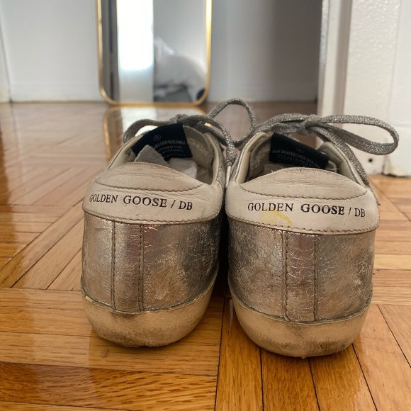 Superstar mixed leather low-top sneakers - Picture 3 of 5